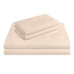 Grand Royal T250 Blend Woven Stripe, Queen Pillowcase, 20X36 FS, Ecru